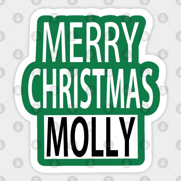 Merry Christmas Molly Sticker by ananalsamma